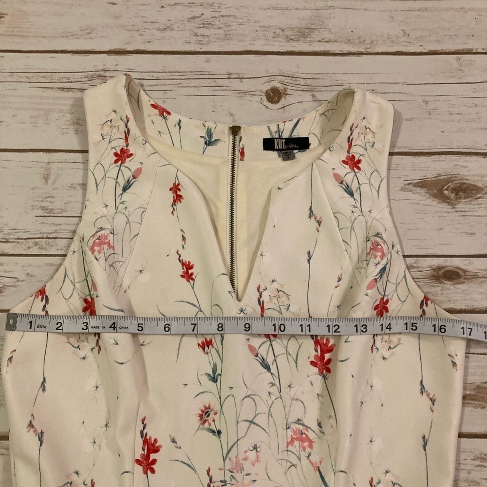 Kut From The Kloth Sleeveless Fit and Flare Floral Dress 8 - Picture 5 of 16